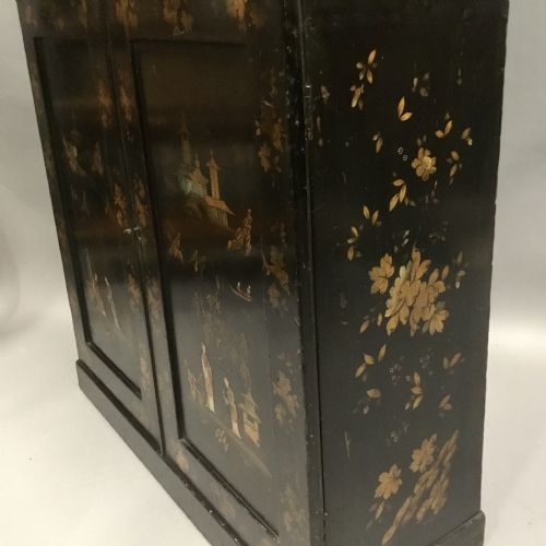 REGENCY CHINOISERIE LACQUERED CHIFFONIER SIDE CABINET - ADDITIONAL PHOTO 19
