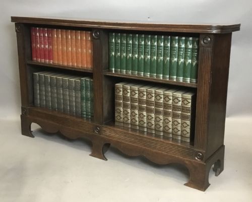 REGENCY 'COUNTRY HOUSE' MAHOGANY OPEN BOOKCASE OF AN UNUSUAL DESIGN - ADDITIONAL PHOTO 3