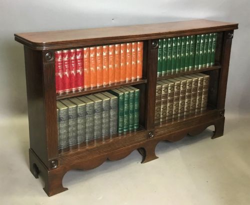 REGENCY 'COUNTRY HOUSE' MAHOGANY OPEN BOOKCASE OF AN UNUSUAL DESIGN - ADDITIONAL PHOTO 4