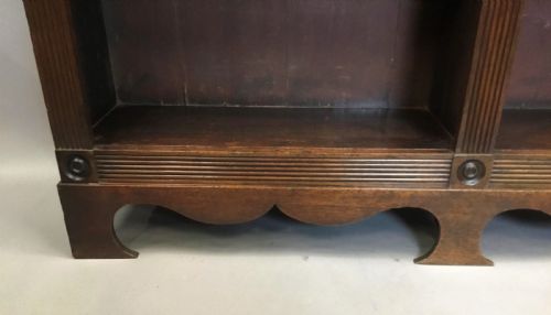 REGENCY 'COUNTRY HOUSE' MAHOGANY OPEN BOOKCASE OF AN UNUSUAL DESIGN - ADDITIONAL PHOTO 6