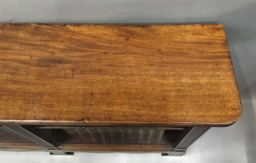 REGENCY 'COUNTRY HOUSE' MAHOGANY OPEN BOOKCASE OF AN UNUSUAL DESIGN - ADDITIONAL PHOTO 10