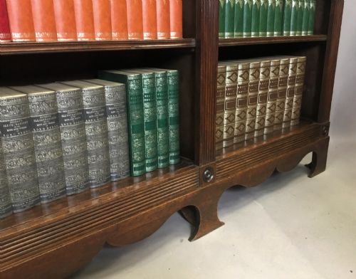 REGENCY 'COUNTRY HOUSE' MAHOGANY OPEN BOOKCASE OF AN UNUSUAL DESIGN - ADDITIONAL PHOTO 11