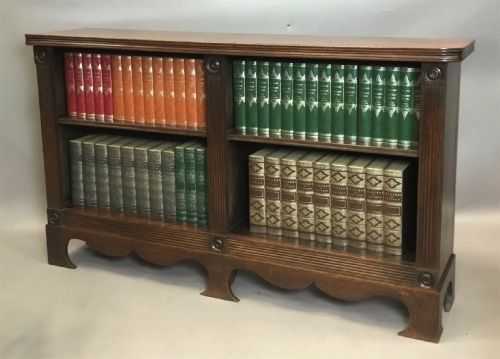REGENCY 'COUNTRY HOUSE' MAHOGANY OPEN BOOKCASE OF AN UNUSUAL DESIGN - ADDITIONAL PHOTO 12