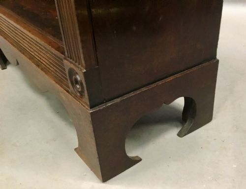 REGENCY 'COUNTRY HOUSE' MAHOGANY OPEN BOOKCASE OF AN UNUSUAL DESIGN - ADDITIONAL PHOTO 15