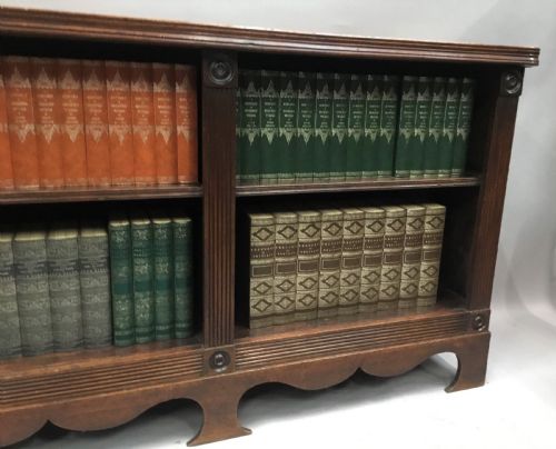 REGENCY 'COUNTRY HOUSE' MAHOGANY OPEN BOOKCASE OF AN UNUSUAL DESIGN - ADDITIONAL PHOTO 17