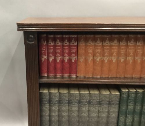 REGENCY 'COUNTRY HOUSE' MAHOGANY OPEN BOOKCASE OF AN UNUSUAL DESIGN - ADDITIONAL PHOTO 18