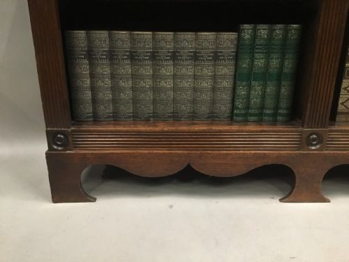 REGENCY 'COUNTRY HOUSE' MAHOGANY OPEN BOOKCASE OF AN UNUSUAL DESIGN - ADDITIONAL PHOTO 19