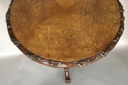 GEORGE IV IRISH POLLARD OAK TRIPOD OCCASIONAL TABLE - ADDITIONAL PHOTO 8
