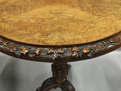 GEORGE IV IRISH POLLARD OAK TRIPOD OCCASIONAL TABLE - ADDITIONAL PHOTO 9