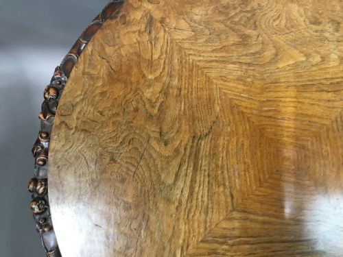 GEORGE IV IRISH POLLARD OAK TRIPOD OCCASIONAL TABLE - ADDITIONAL PHOTO 13