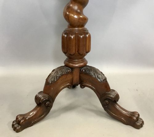 GEORGE IV IRISH POLLARD OAK TRIPOD OCCASIONAL TABLE - ADDITIONAL PHOTO 14