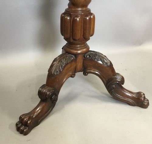 GEORGE IV IRISH POLLARD OAK TRIPOD OCCASIONAL TABLE - ADDITIONAL PHOTO 15
