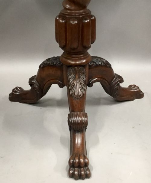GEORGE IV IRISH POLLARD OAK TRIPOD OCCASIONAL TABLE - ADDITIONAL PHOTO 16