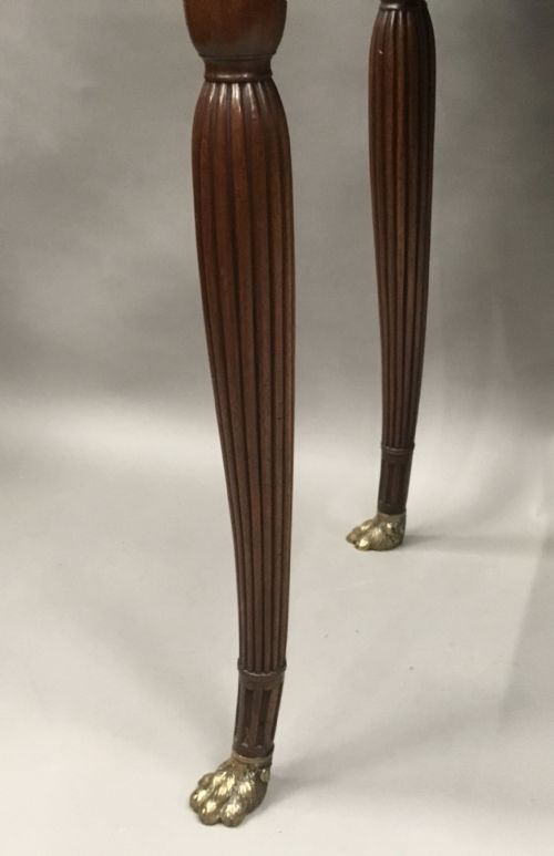 REGENCY MAHOGANY BOW FRONTED CABINET ON STAND OF COMPACT PROPORTIONS - ADDITIONAL PHOTO 3