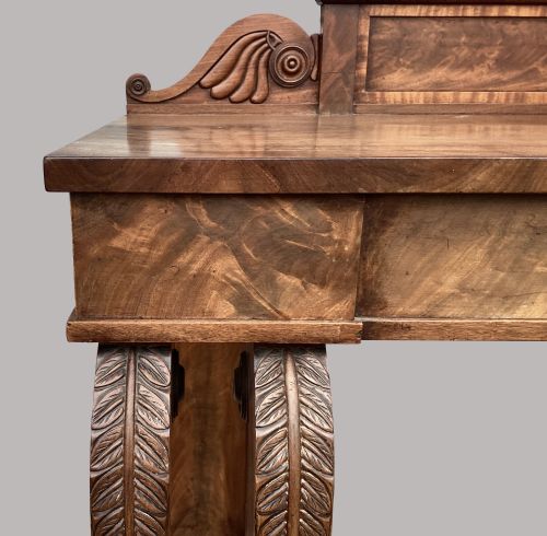 REGENCY MAHOGANY SIDE TABLE SERVING TABLE OF FANTASTIC STYLISH FORM IN THE MANNER OF GEORGE SMITH - ADDITIONAL PHOTO 6