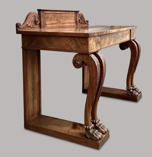 REGENCY MAHOGANY SIDE TABLE SERVING TABLE OF FANTASTIC STYLISH FORM IN THE MANNER OF GEORGE SMITH - ADDITIONAL PHOTO 12