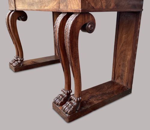 REGENCY MAHOGANY SIDE TABLE SERVING TABLE OF FANTASTIC STYLISH FORM IN THE MANNER OF GEORGE SMITH - ADDITIONAL PHOTO 17