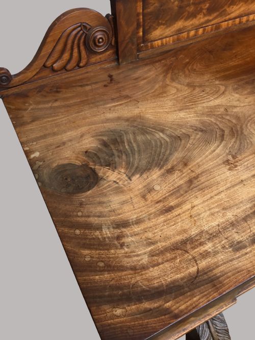 REGENCY MAHOGANY SIDE TABLE SERVING TABLE OF FANTASTIC STYLISH FORM IN THE MANNER OF GEORGE SMITH - ADDITIONAL PHOTO 21