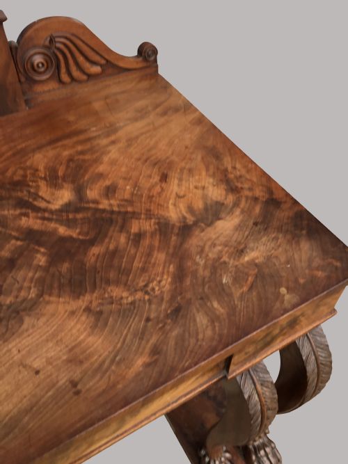 REGENCY MAHOGANY SIDE TABLE SERVING TABLE OF FANTASTIC STYLISH FORM IN THE MANNER OF GEORGE SMITH - ADDITIONAL PHOTO 22