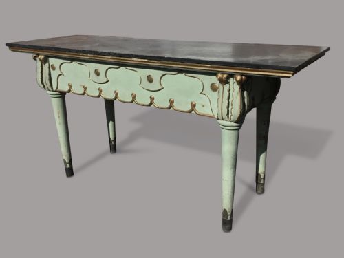 C19TH ITALIAN PAINTED SIDE TABLE SERVING TABLE IN THE BRIGHTON PAVILLION STYLE - ADDITIONAL PHOTO 11