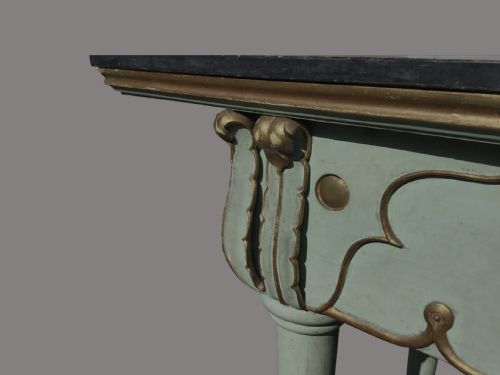 C19TH ITALIAN PAINTED SIDE TABLE SERVING TABLE IN THE BRIGHTON PAVILLION STYLE - ADDITIONAL PHOTO 12