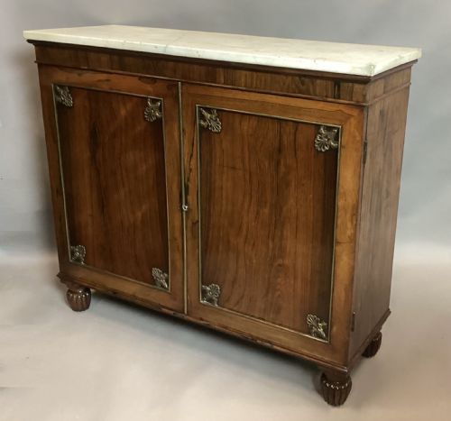 REGENCY ROSEWOOD AND GILT BRASS SIDE CABINET ATTRIBUTED TO GILLOWS - ADDITIONAL PHOTO 12