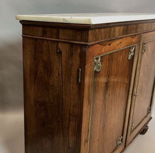 REGENCY ROSEWOOD AND GILT BRASS SIDE CABINET ATTRIBUTED TO GILLOWS - ADDITIONAL PHOTO 15