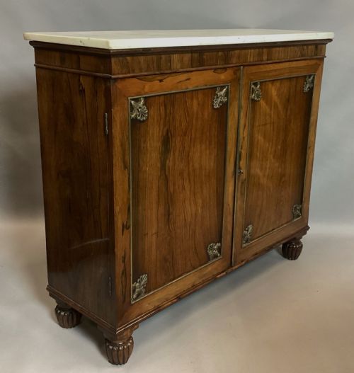 REGENCY ROSEWOOD AND GILT BRASS SIDE CABINET ATTRIBUTED TO GILLOWS - ADDITIONAL PHOTO 17