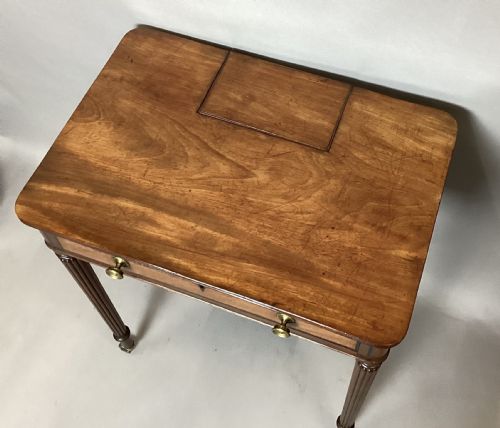 REGENCY MAHOGANY EBONY BANDED CHAMBERWRITING TABLE ATTRIBUTED TO GILLOWS - ADDITIONAL PHOTO 2