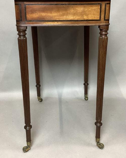 REGENCY MAHOGANY EBONY BANDED CHAMBERWRITING TABLE ATTRIBUTED TO GILLOWS - ADDITIONAL PHOTO 7