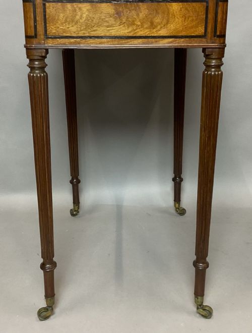 REGENCY MAHOGANY EBONY BANDED CHAMBERWRITING TABLE ATTRIBUTED TO GILLOWS - ADDITIONAL PHOTO 8