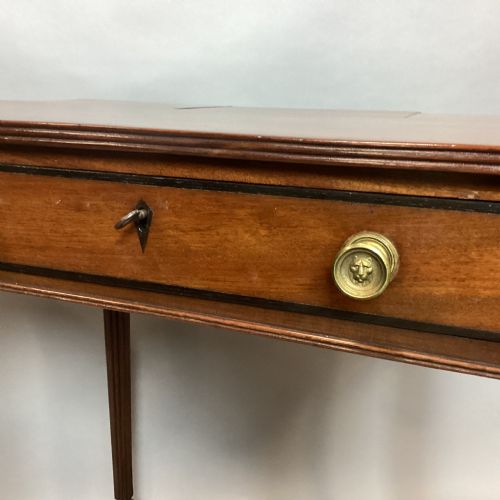 REGENCY MAHOGANY EBONY BANDED CHAMBERWRITING TABLE ATTRIBUTED TO GILLOWS - ADDITIONAL PHOTO 10
