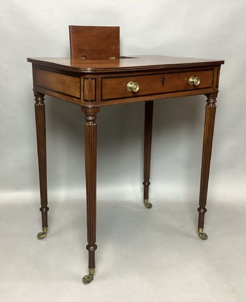 REGENCY MAHOGANY EBONY BANDED CHAMBERWRITING TABLE ATTRIBUTED TO GILLOWS - ADDITIONAL PHOTO 11