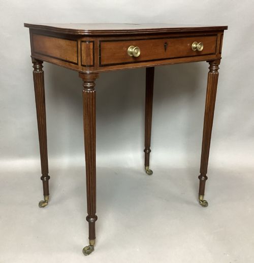 REGENCY MAHOGANY EBONY BANDED CHAMBERWRITING TABLE ATTRIBUTED TO GILLOWS - ADDITIONAL PHOTO 13