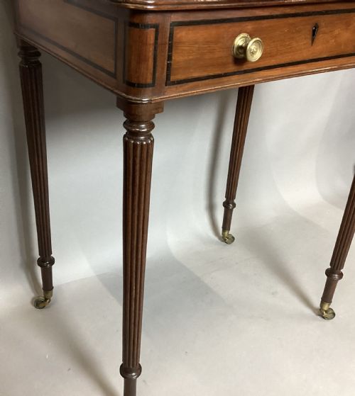 REGENCY MAHOGANY EBONY BANDED CHAMBERWRITING TABLE ATTRIBUTED TO GILLOWS - ADDITIONAL PHOTO 19