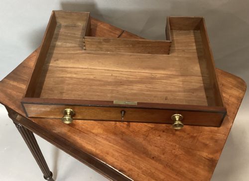 REGENCY MAHOGANY EBONY BANDED CHAMBERWRITING TABLE ATTRIBUTED TO GILLOWS - ADDITIONAL PHOTO 22