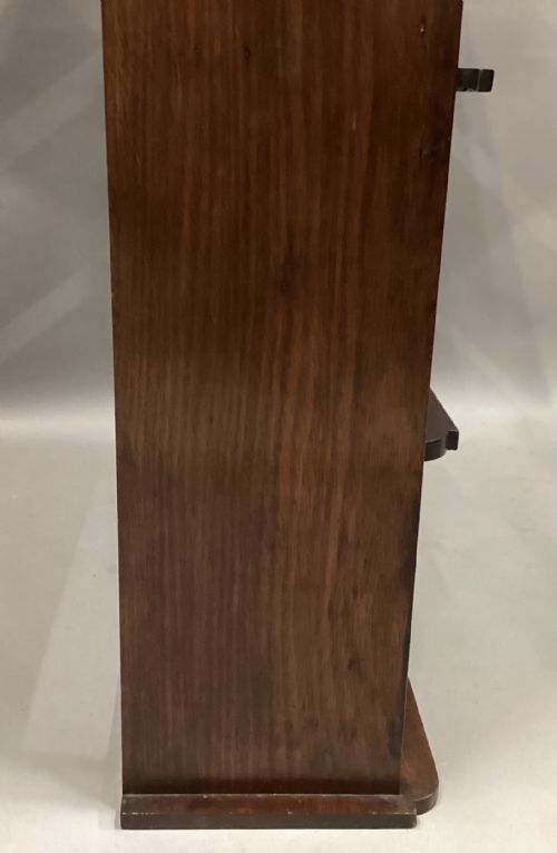 REGENCY MAHOGANY AND BRASS HANGING WALL SHELVES - ADDITIONAL PHOTO 9