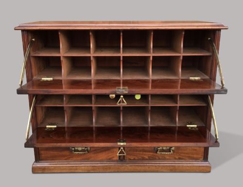 C19TH MAHOGANY HABERDASHERY CABINET OFFICE CABINET - ADDITIONAL PHOTO 3