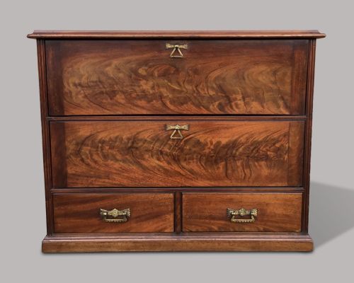 C19TH MAHOGANY HABERDASHERY CABINET OFFICE CABINET - ADDITIONAL PHOTO 4