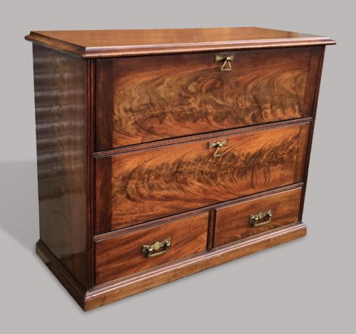 C19TH MAHOGANY HABERDASHERY CABINET OFFICE CABINET - ADDITIONAL PHOTO 7