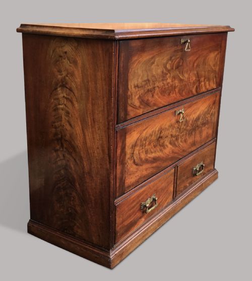 C19TH MAHOGANY HABERDASHERY CABINET OFFICE CABINET - ADDITIONAL PHOTO 12