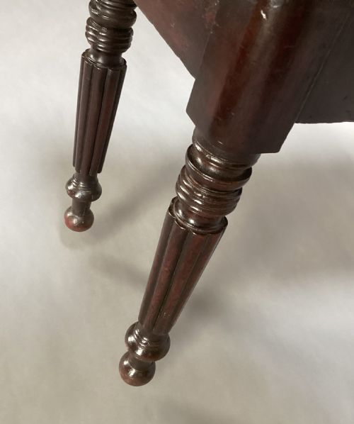 REGENCY MAHOGANY HALL BENCH WINDOW SEAT IN THE MANNER OF GILLOWS - ADDITIONAL PHOTO 3