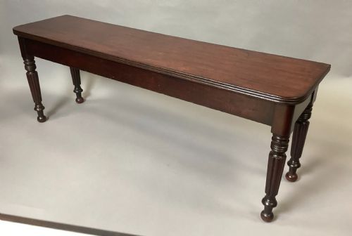 REGENCY MAHOGANY HALL BENCH WINDOW SEAT IN THE MANNER OF GILLOWS - ADDITIONAL PHOTO 4