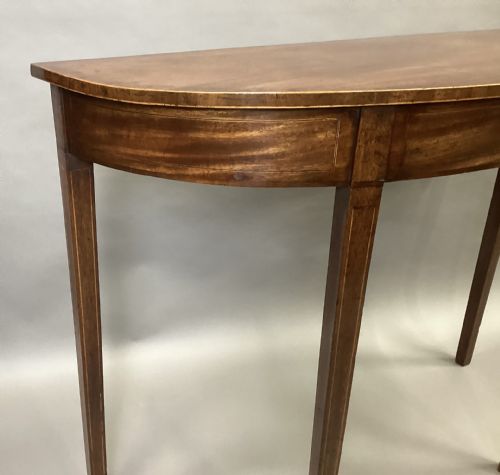 GEORGE III MAHOGANY HEPPLEWHITE SIDE TABLE CONSOLE TABLE - ADDITIONAL PHOTO 10