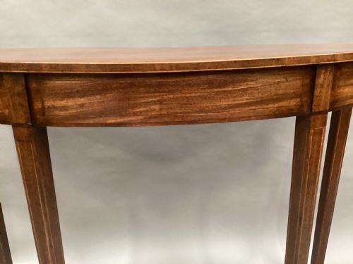 GEORGE III MAHOGANY HEPPLEWHITE SIDE TABLE CONSOLE TABLE - ADDITIONAL PHOTO 11