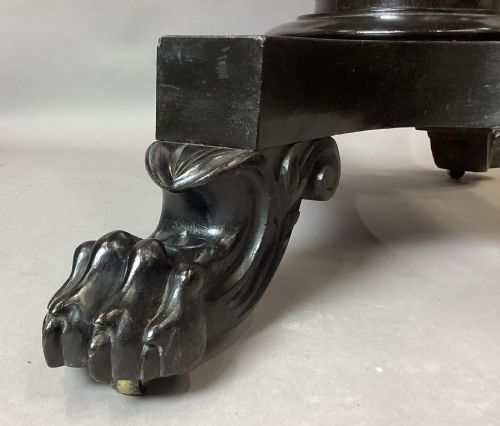 GEORGE IV EBONISED MARBLE TOP CENTRE TABLE - ADDITIONAL PHOTO 9