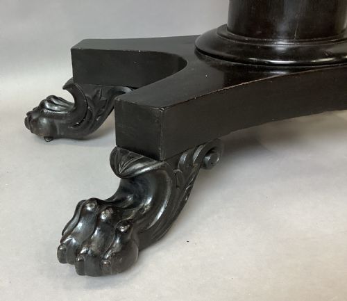 GEORGE IV EBONISED MARBLE TOP CENTRE TABLE - ADDITIONAL PHOTO 10