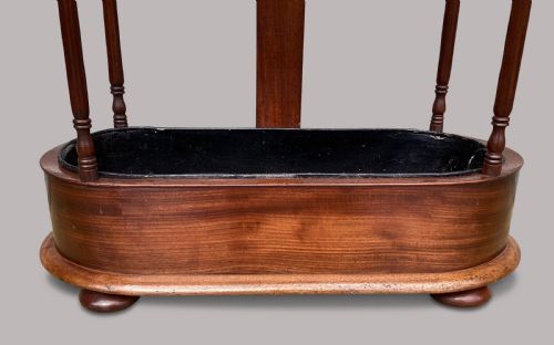 REGENCY MAHOGANY 'SNAKE' HAT AND COAT HALL STAND - ADDITIONAL PHOTO 6