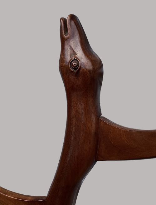 REGENCY MAHOGANY 'SNAKE' HAT AND COAT HALL STAND - ADDITIONAL PHOTO 9