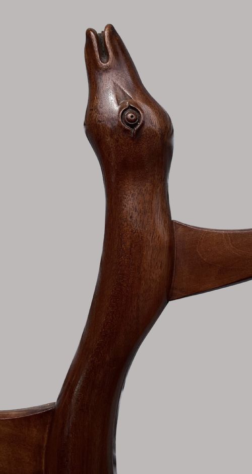 REGENCY MAHOGANY 'SNAKE' HAT AND COAT HALL STAND - ADDITIONAL PHOTO 10